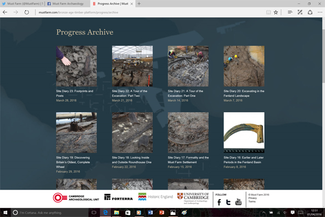 Our progress section of the website has been expanding weekly throughout the project. We’re planning on continuing these diaries into post-excavation.